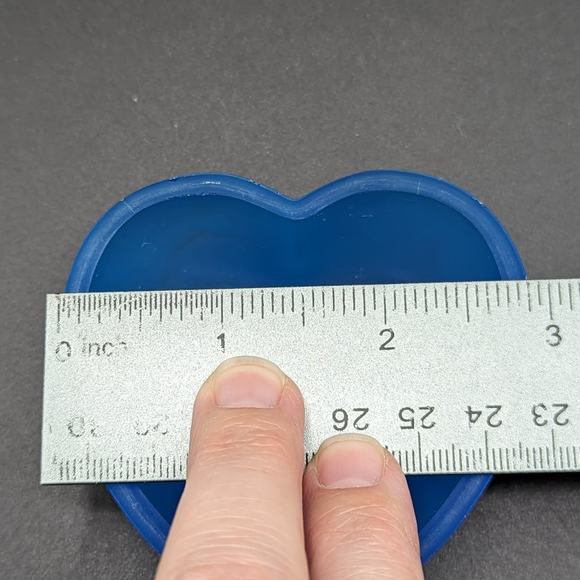 Vintage Westmoreland Blue Glass Hand Painted Daisy Small Trinket Dish As Is - Picture 11 of 14